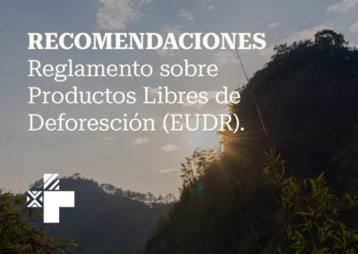 RECOMENDACIONES Reglamento sobre Productos Libres de Deforesción (EUDR).
