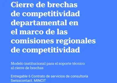 Modelo institucional para el soporte técnico al cierre de brechas.