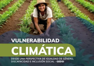 VULNERABILIDAD CLIMÁTICA DESDE UNA PERSPECTIVA DE IGUALDAD DE GÉNERO, DISCAPACIDAD E INCLUSIÓN SOCIAL – GEDSI