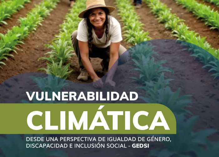 VULNERABILIDAD CLIMÁTICA DESDE UNA PERSPECTIVA DE IGUALDAD DE GÉNERO, DISCAPACIDAD E INCLUSIÓN SOCIAL – GEDSI