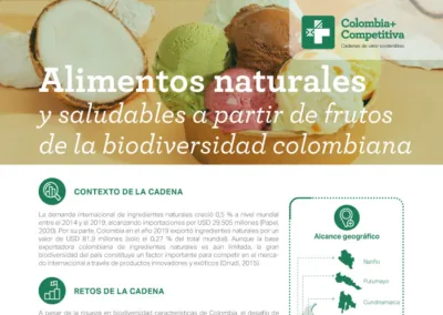 Alimentos naturales y saludables a partir de frutos de la biodiversidad colombiana