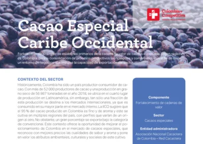 Cacao Especial Caribe Occidental