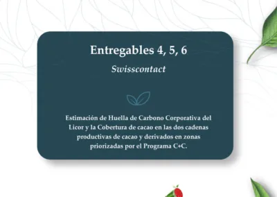 Estimación huella de carbono para el Licor y Cobertura de cacao