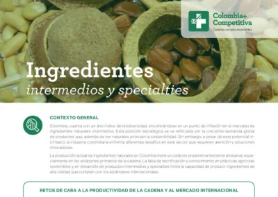 Ingredientes intermedios y specialties